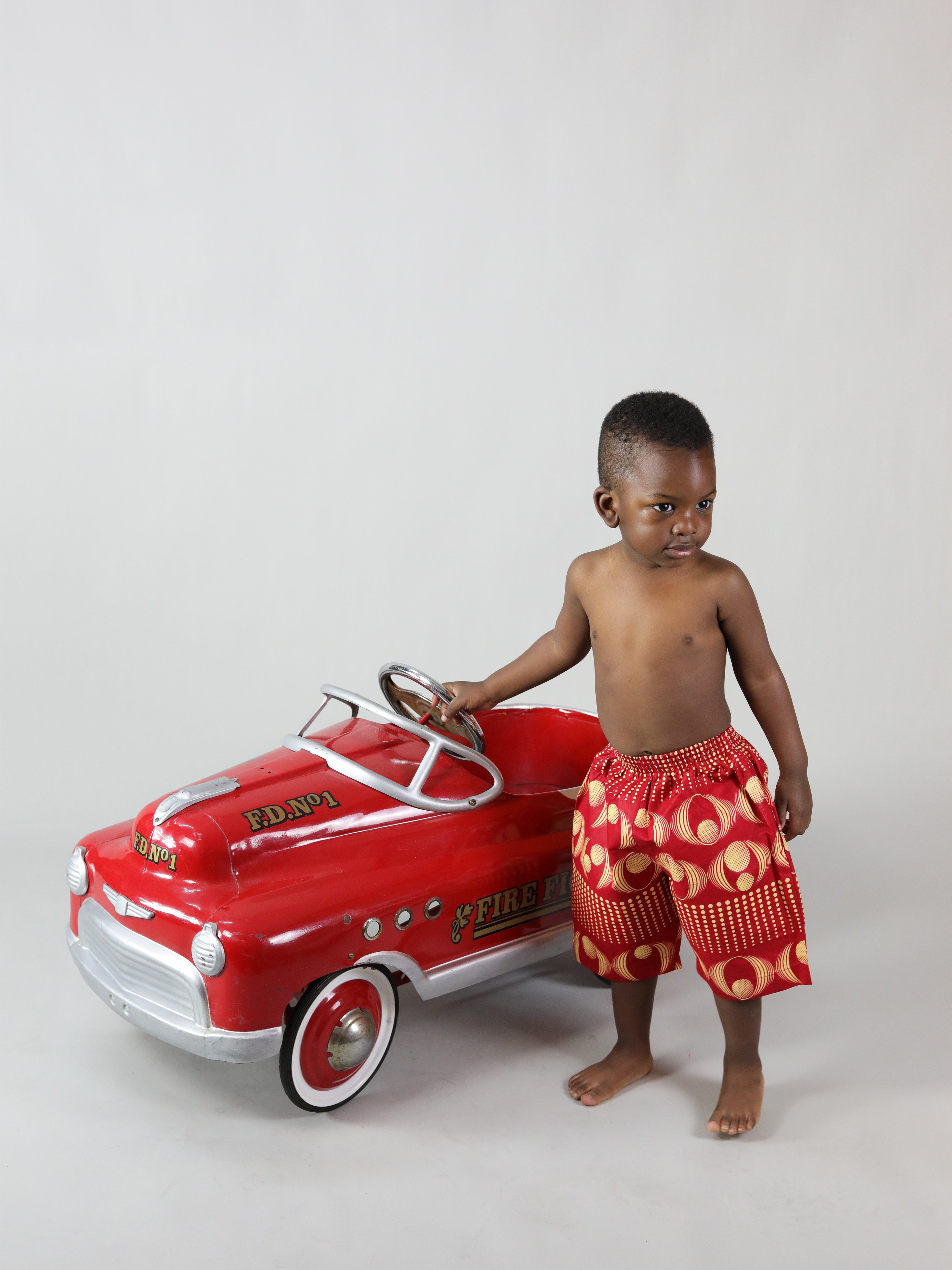 MOLANO AFRICAN PRINT KIDS SHORT - Afreekline