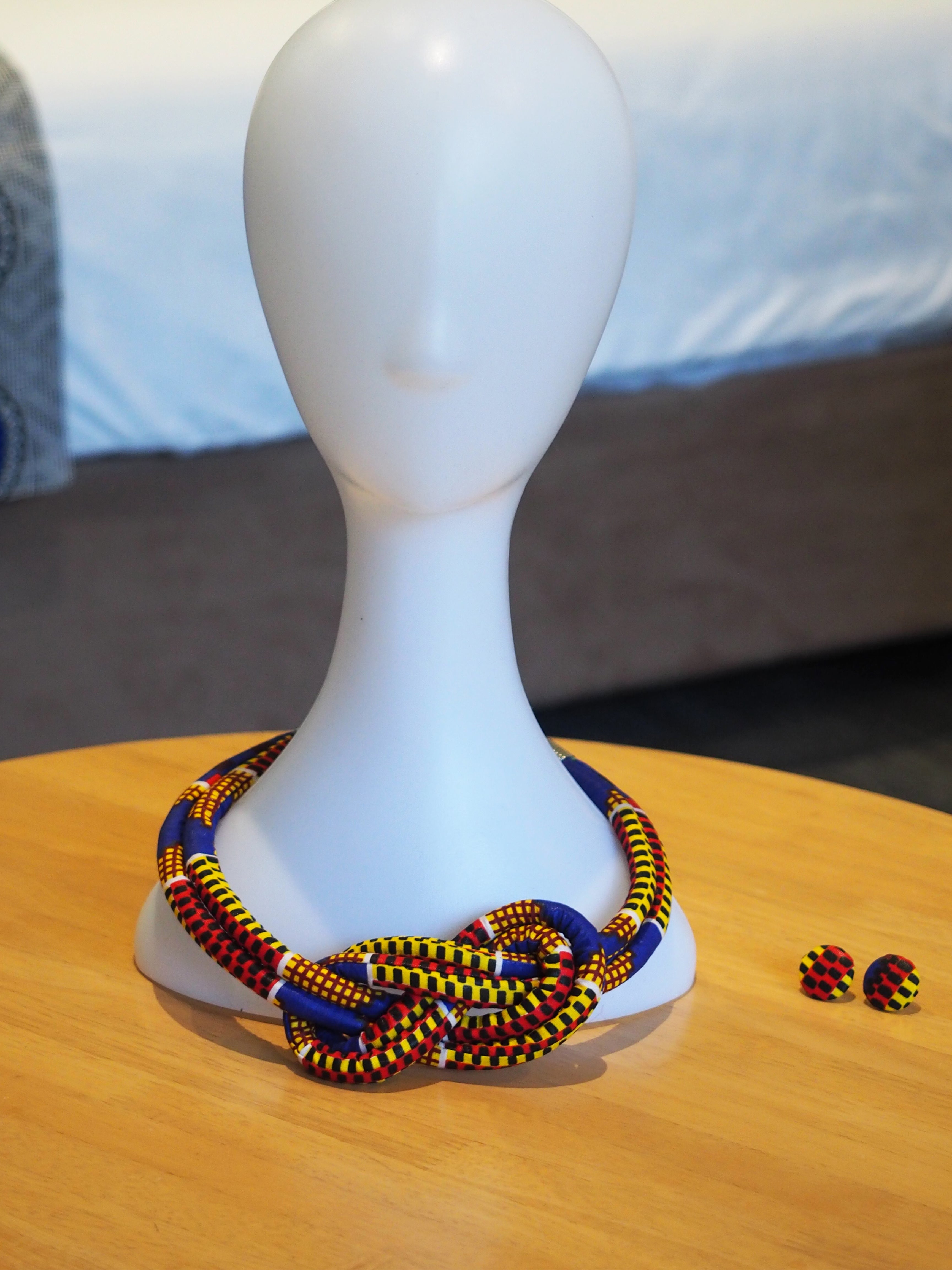 LITTI HANDMADE AFRICAN PRINT NECKLACE - Afreekline