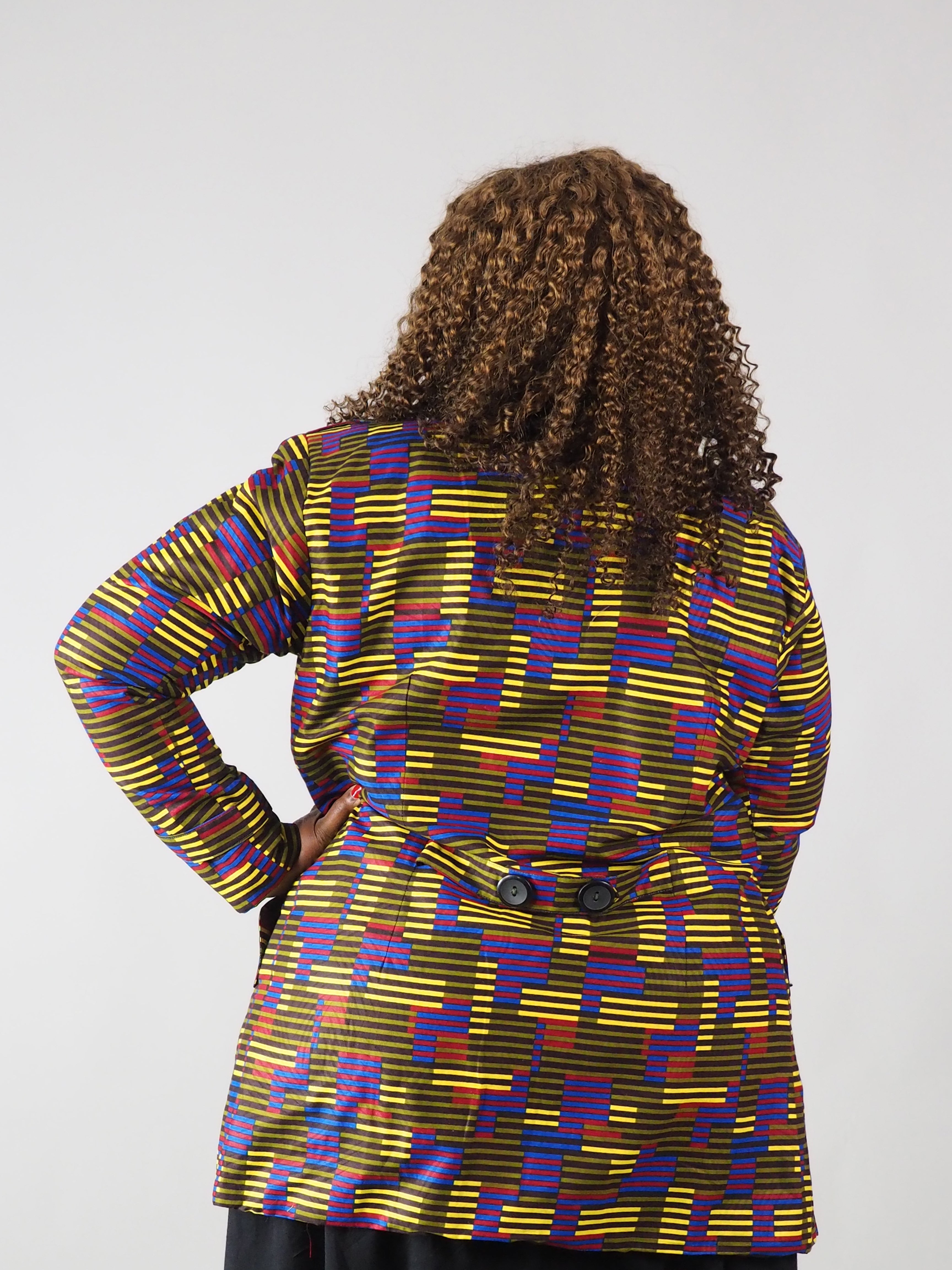 AFRICAN PRINT LADIES' PANETE COAT - Afreekline