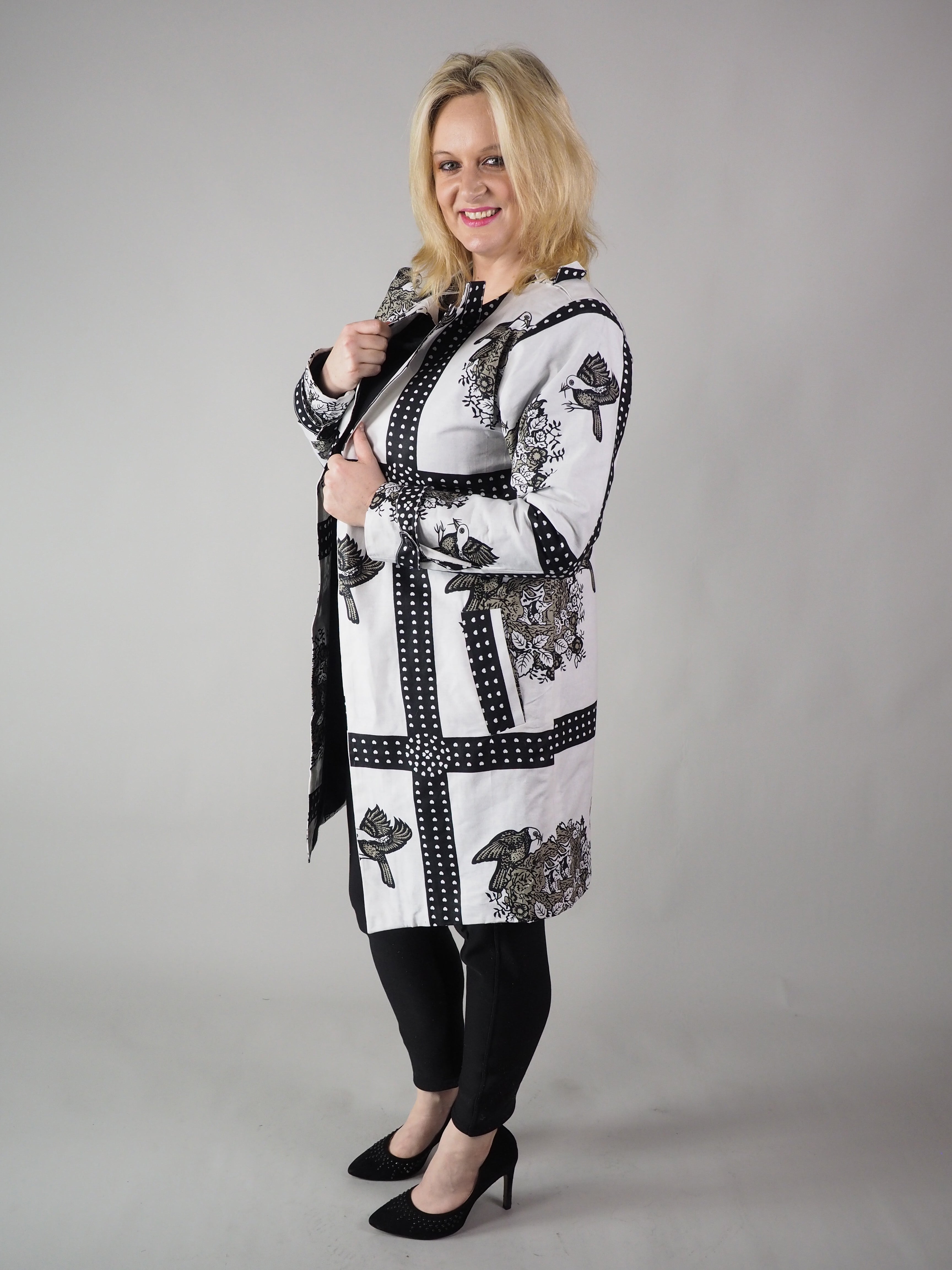 AFRICAN PRINT LADIES' MOILI COAT - Afreekline