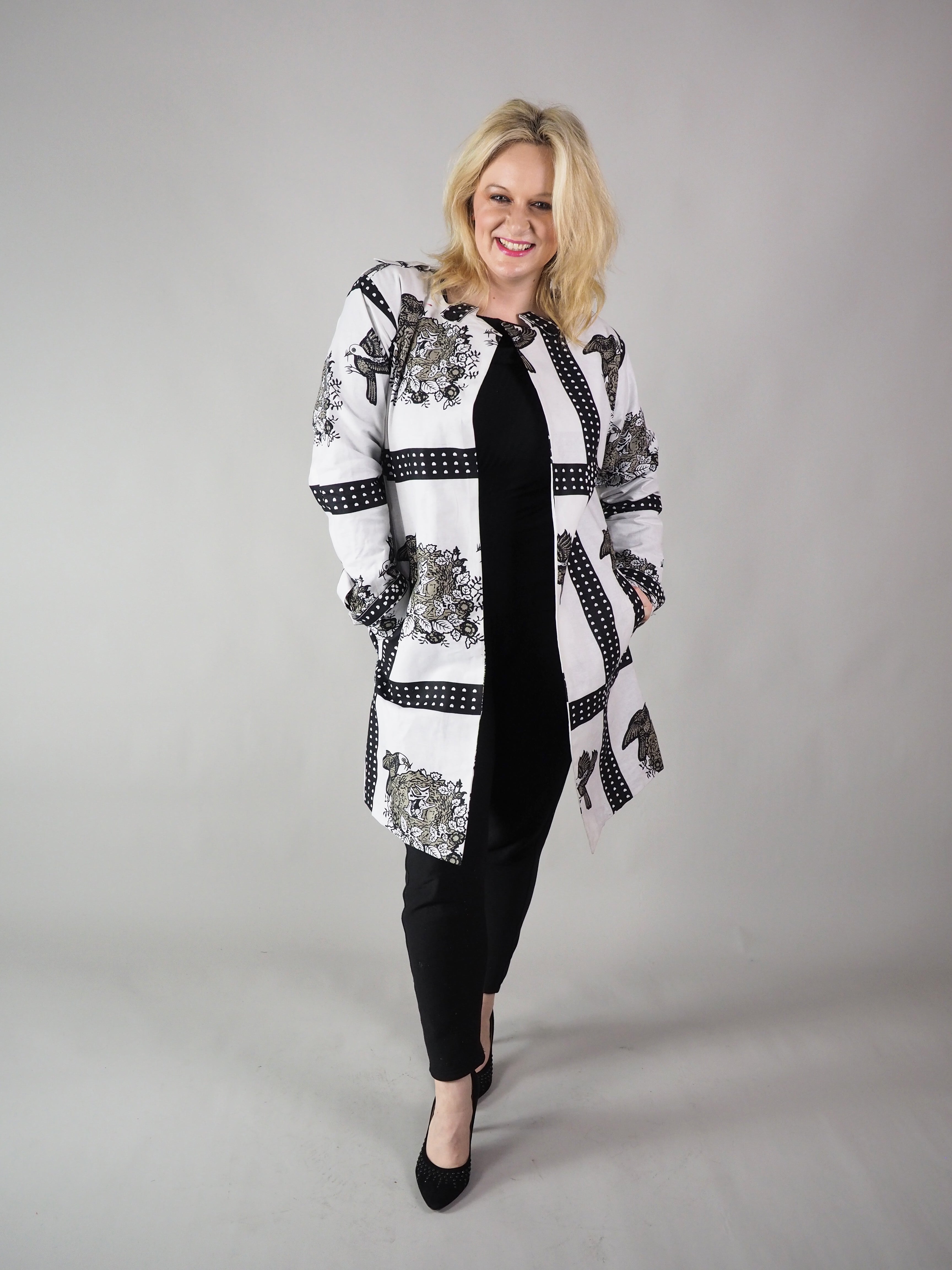 AFRICAN PRINT LADIES' MOILI COAT - Afreekline