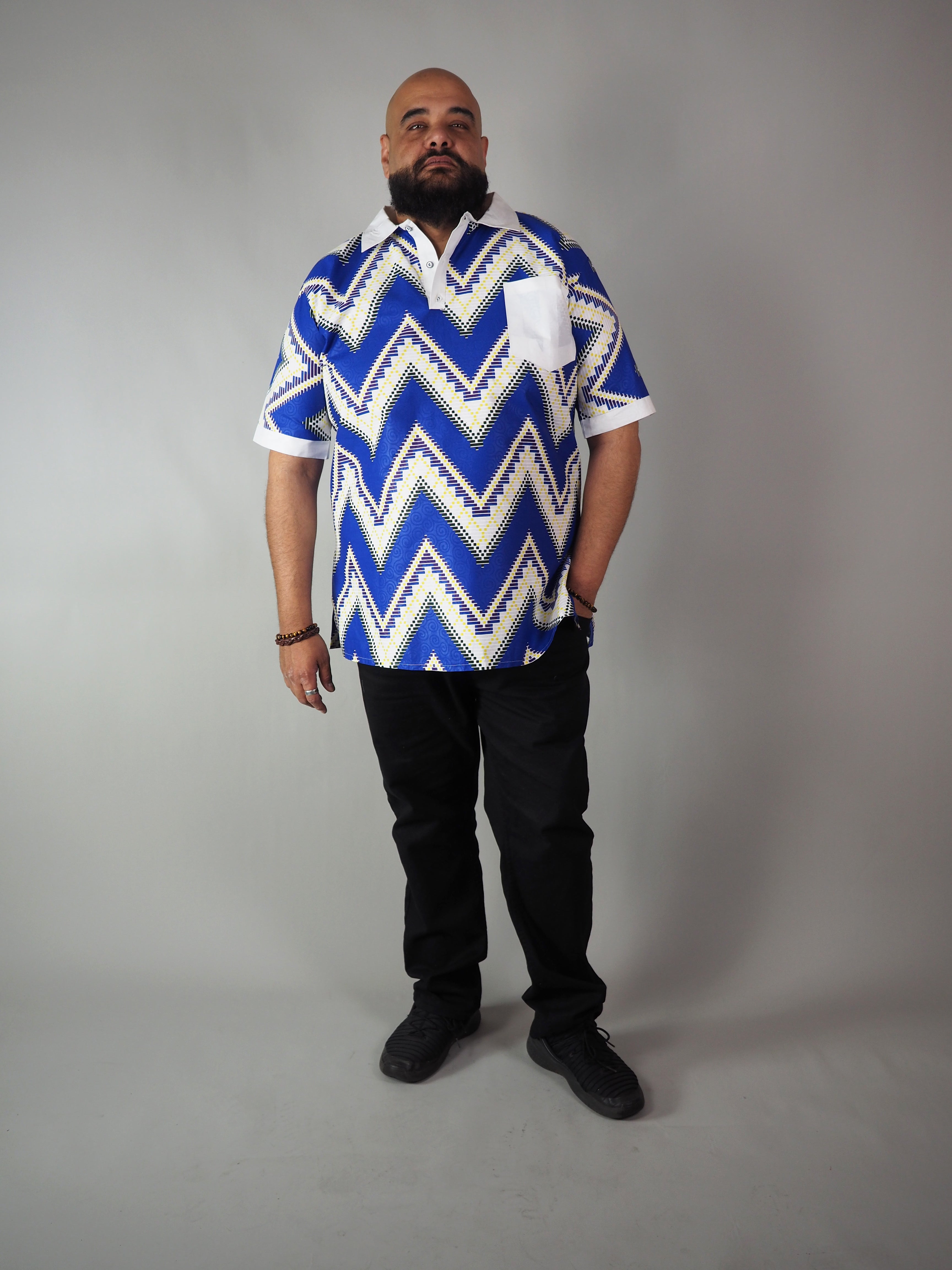 AFRICAN PRINT MEN'S MARLOWE SHIRT - Afreekline