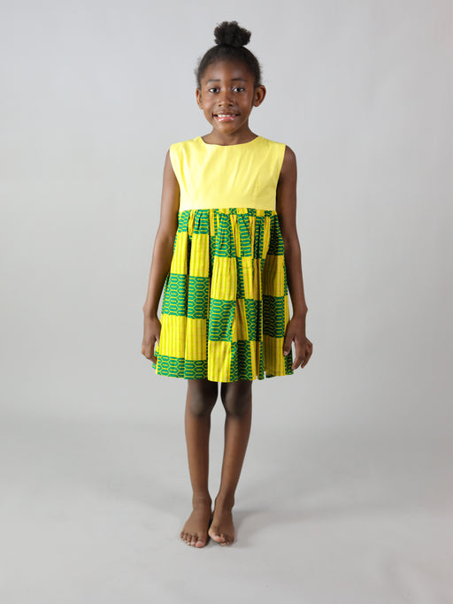 MELINDA AFRICAN PRINT KIDS DRESS - Afreekline