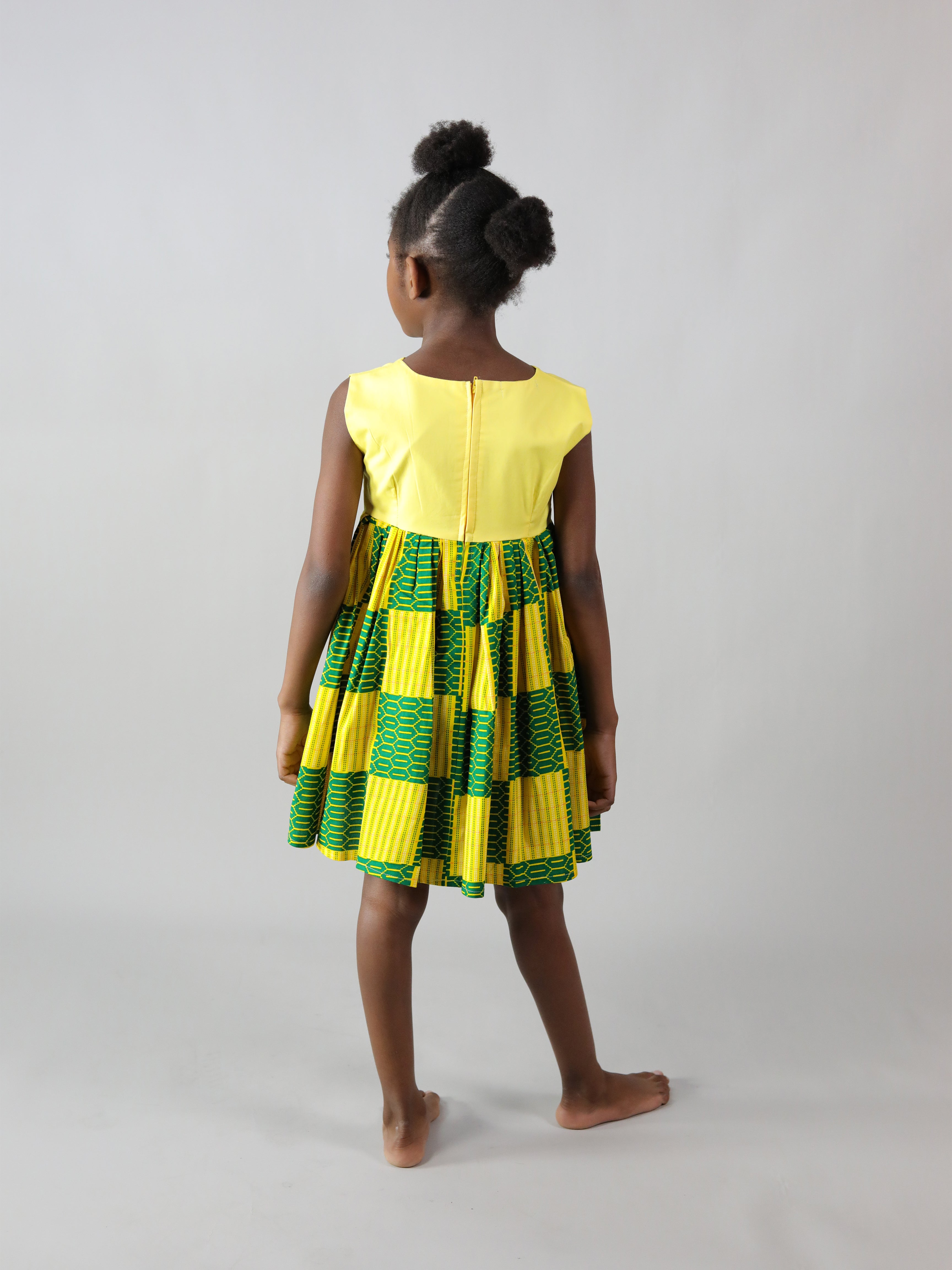 MELINDA AFRICAN PRINT KIDS DRESS - Afreekline