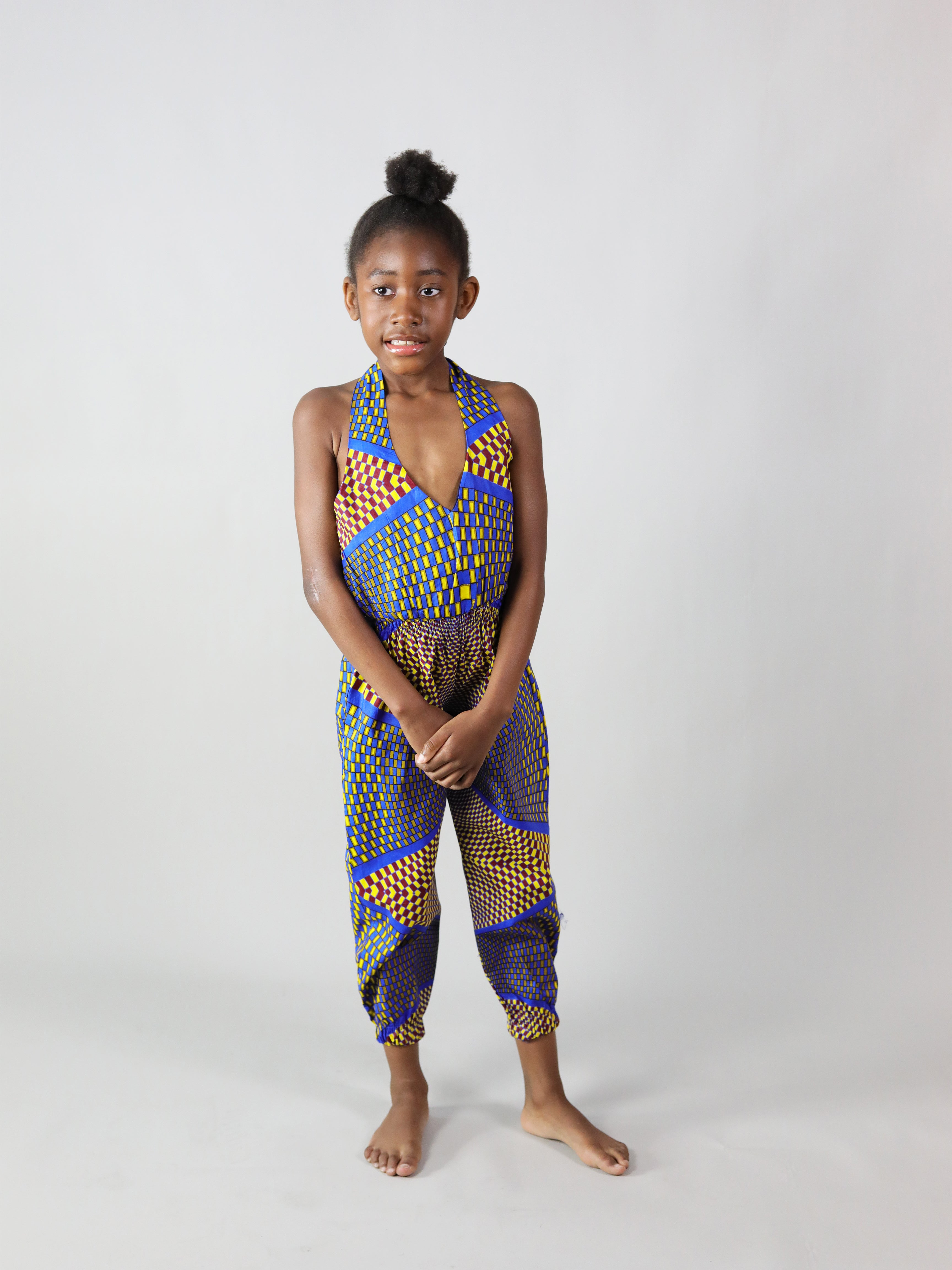 LINDARA AFRICAN PRINT KIDS JUMPSUIT - Afreekline