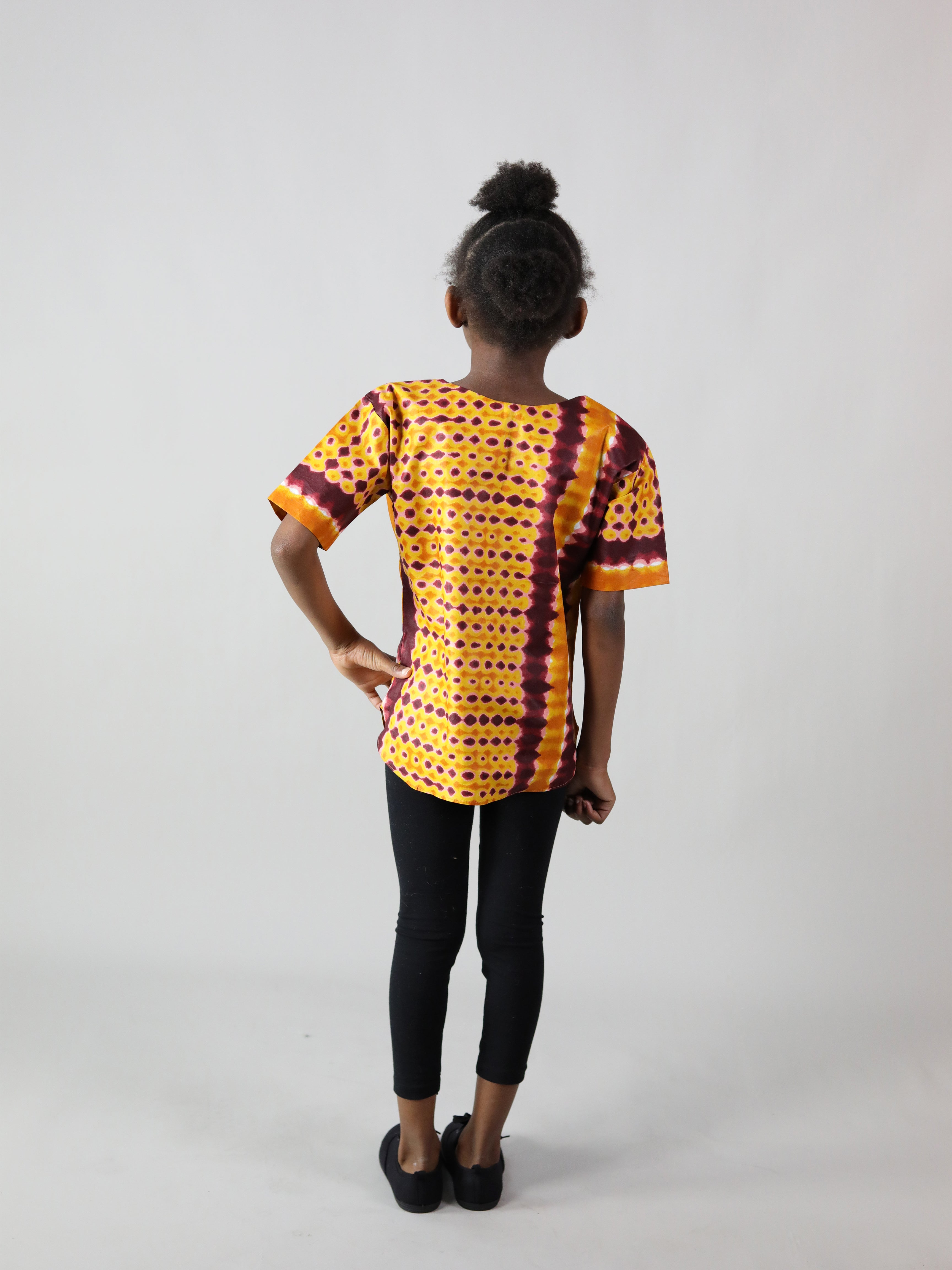 AFRICAN PRINT KIDS UNISEX TILI SHIRT - Afreekline