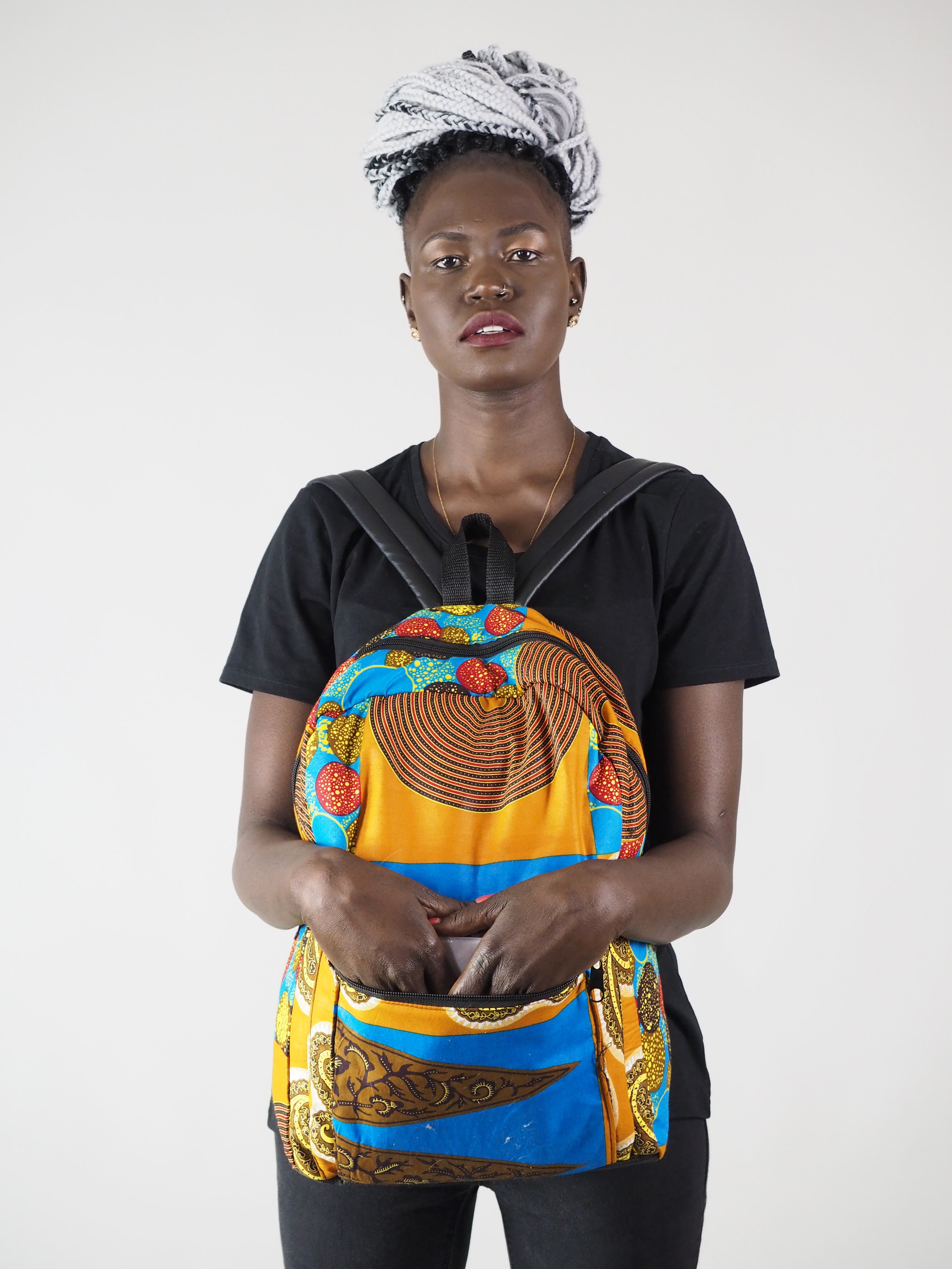 BOWBOW HANDMADE AFRICAN PRINT BACK PACK - Afreekline