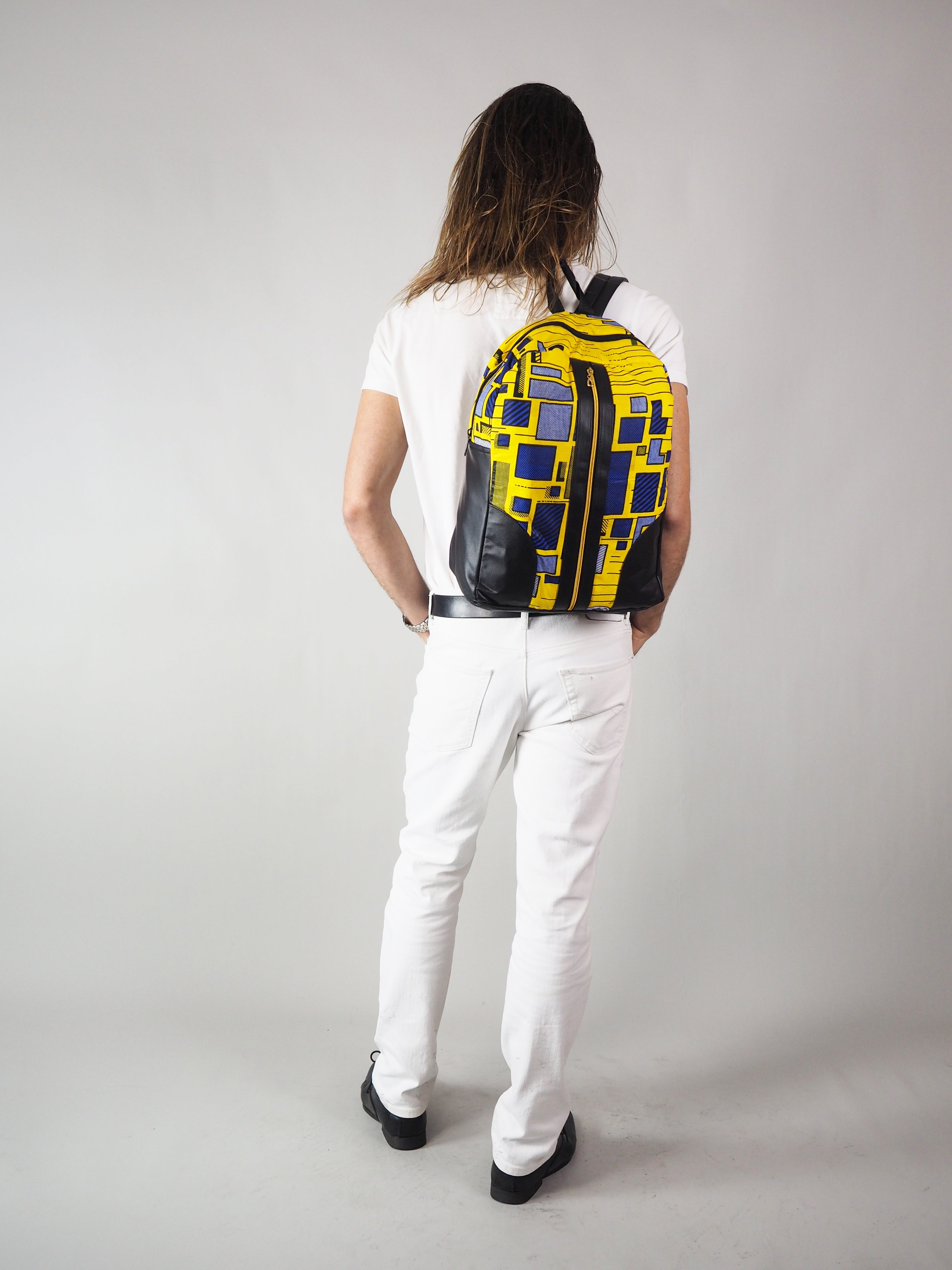 ONU HANDMADE AFRICAN PRINT BACK PACK - Afreekline