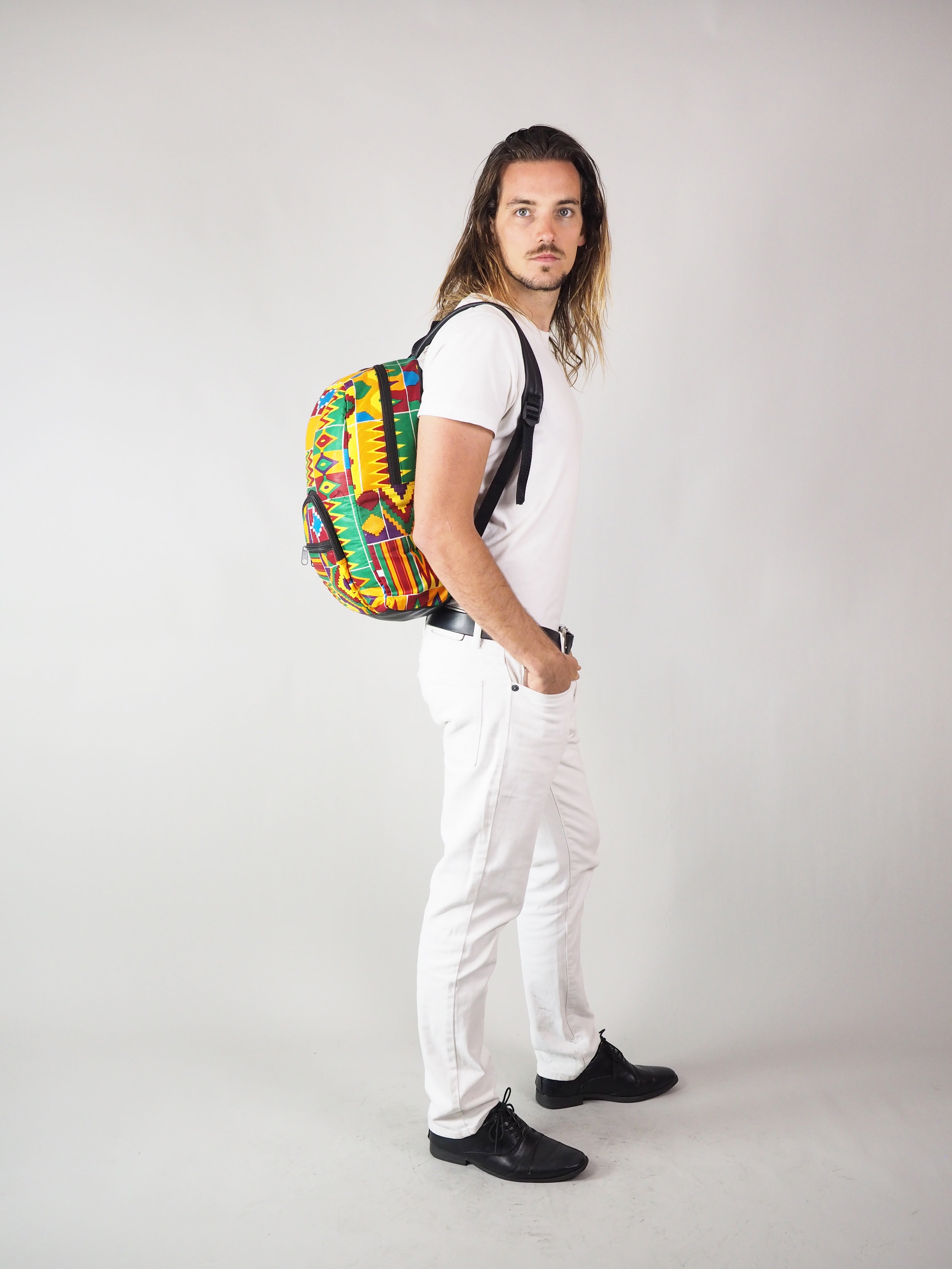 JE-SUN HANDMADE AFRICAN PRINT BACK PACK - Afreekline