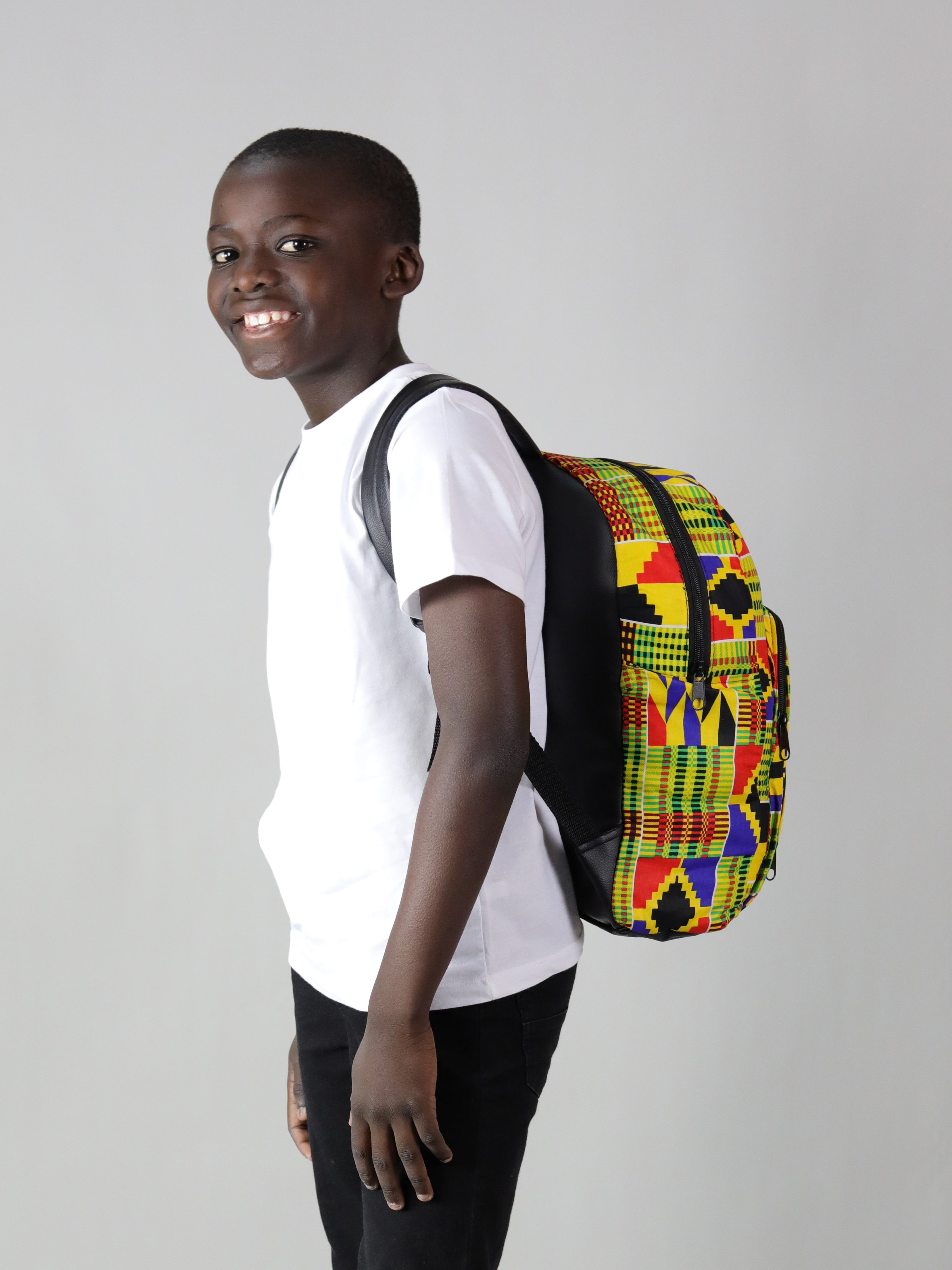 SUNU HANDMADE AFRICAN PRINT BACK PACK - Afreekline