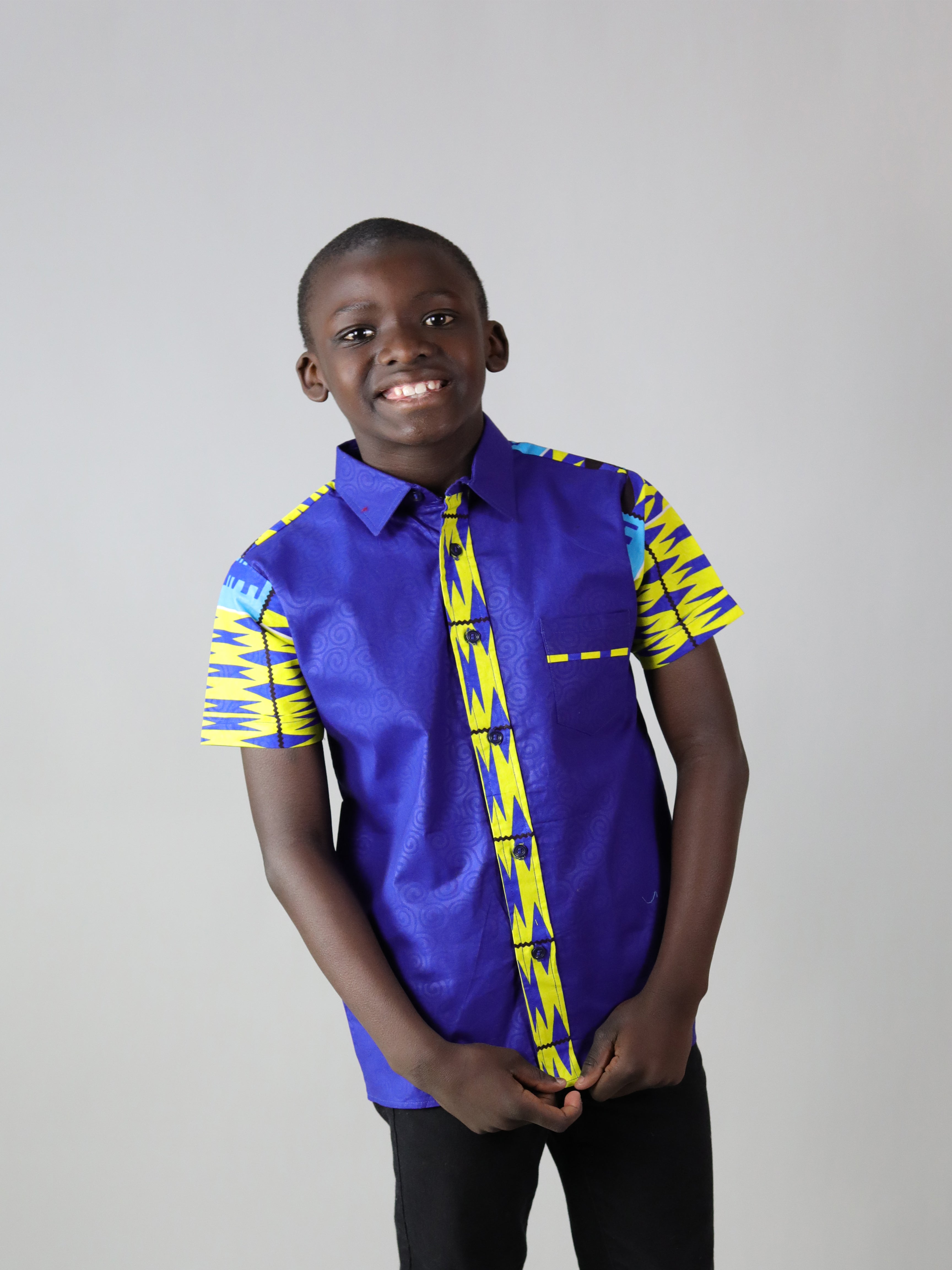 LITTI AFRICAN PRINT BOYS SHIRT - Afreekline