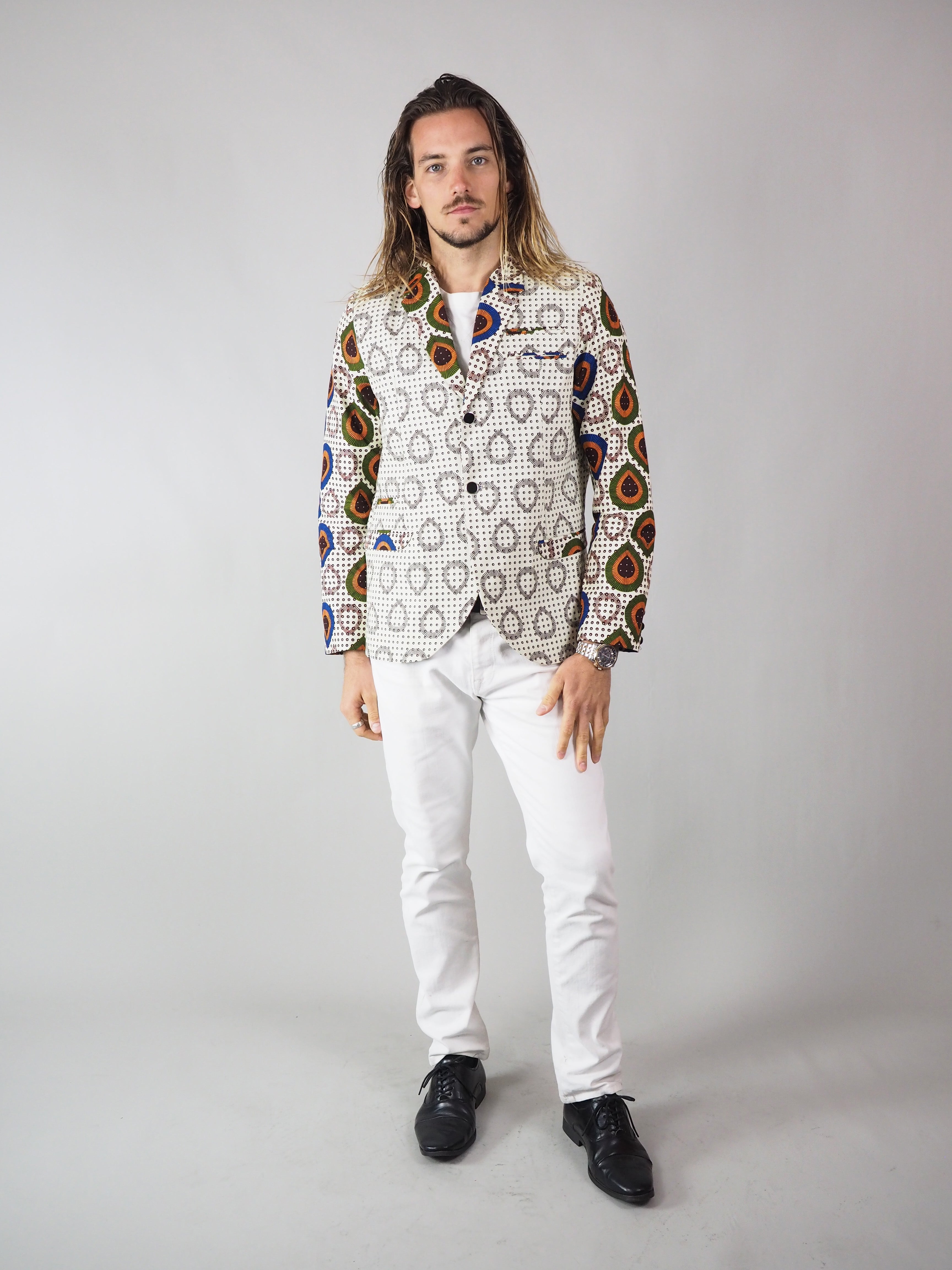 JAAN AFRICAN PRINT MEN'S BLAZER - Afreekline